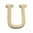 thumbnail image 1 of Gold Mirror Letter A Wall Sticker - 3D Acrylic Alphabet Decal for Home Decor, Self-Adhesive Oversized Letter Sign for DIY Wall Art & Room Decoration, 1 of 5
