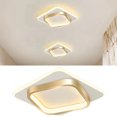 thumbnail image 1 of Gold Modern Ceiling Light,Small Square Hallway Ceiling Lamp Cool White Ceiling Lighting Fixtures for Hallway Bedroom Kitchen Living Room Laundry Room Corridor Ceiling Lights, 1 of 2