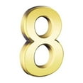 thumbnail image 1 of Gold Modern Metal House Numbers, Self-Adhesive for Door or Mailbox, Weatherproof Address Sign, Easy Install, Enhances Home Curb Appeal, 1 of 2