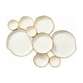 thumbnail image 1 of Gold Modular Bowl Set with Compartments, Elegant Multi-Purpose Snack Tray for Parties Gatherings Weddings and Everyday Use, Food-Grade Decorative Serving Platter for Table Centerpiece Display, 1 of 9