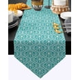 thumbnail image 1 of Gold Moroccan Pattern Damask Table Runners Modern Home Kitchen Dining Tablecloths Wedding Party Table Decoration Table Runner, 1 of 5