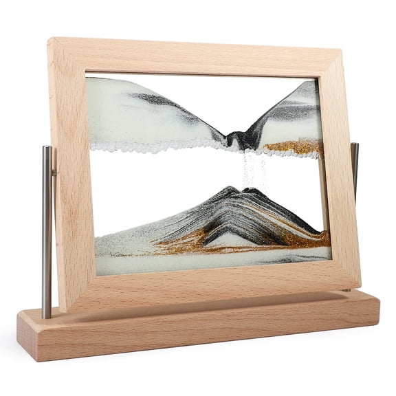 Gold Moving Sand Art Picture Dynamic 3D Frame Sandscape Home & Office Decor