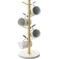 thumbnail image 1 of Gold Mug Holder Tree with Marble Base, 8 Hooks Coffee Cups Holder Stand, New Upgrad Stable Removable Mug Rack for Kitchen Cafe, 1 of 8