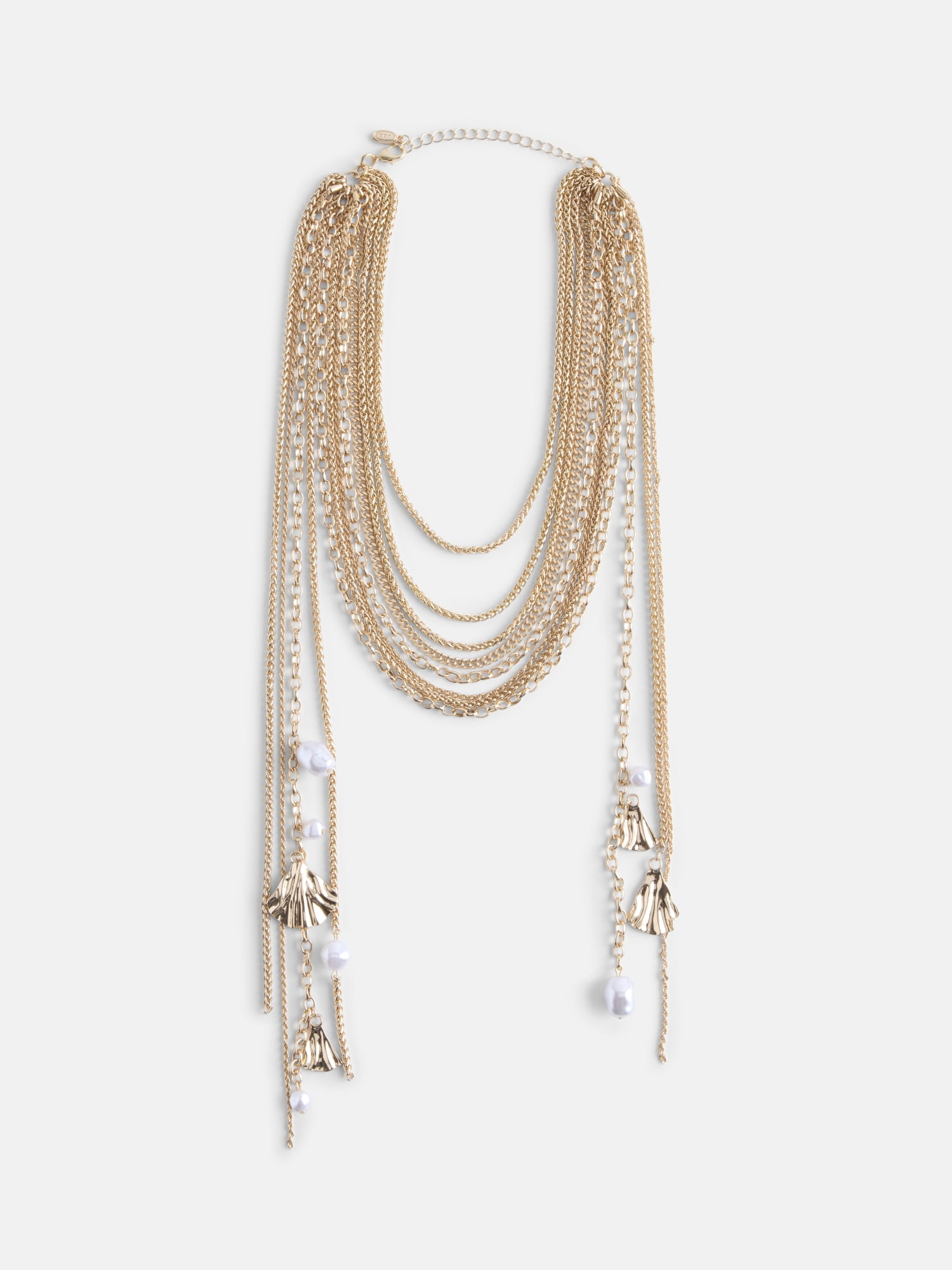 Scoop Multi-Strand Layered Necklace, Gold-Tone