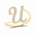 thumbnail image 1 of Gold N Diamonds 191758 0.2 CTW Diamond Necklace Gift Initial U Ring, 1 of 1