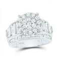 thumbnail image 1 of Gold N Diamonds 163318 2 CTW 10K White Gold Diamond NK Fashion Ring - Size 6, 1 of 1
