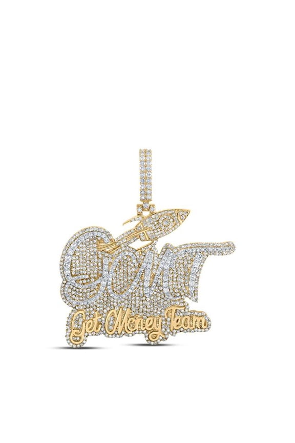 168454 3.75 CTW Diamond NK Get Money Team Mens Charm