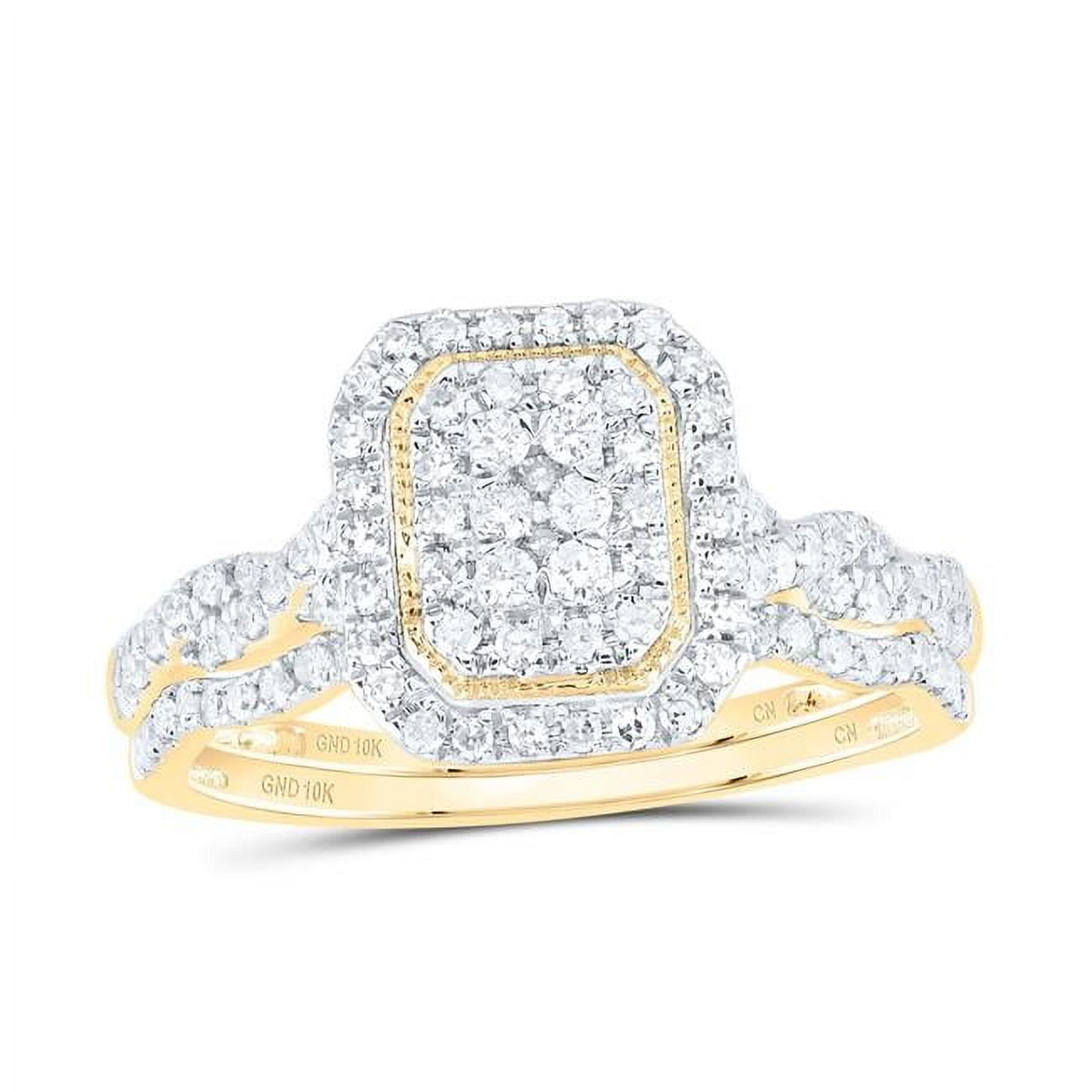 Gold N Diamonds 180159 0.5 CTW 10K Yellow Gold Diamond CN Emerald ...