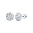 thumbnail image 1 of Gold N Diamonds 187226 0.5 CTW 10K White Gold Diamond P1 Gift Round Stud Earring, 1 of 1
