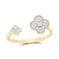 thumbnail image 1 of Gold N Diamonds 189633 0.2 CTW Diamond Ana M Fashion Clover Ring, 1 of 1