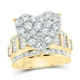 thumbnail image 1 of Gold N Diamonds 190019 3 Carat Weight Diamond CN Fashion Heart Ring, 1 of 1