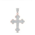 thumbnail image 1 of Gold N Diamonds 190338 0.25 CTW Diamond NK Fashion Cross Pendant, 1 of 1