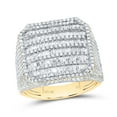 thumbnail image 1 of Gold N Diamonds 191282 2.25 CTW Diamond Necklace Fashion Octagon Baguette Mens Ring, 1 of 1