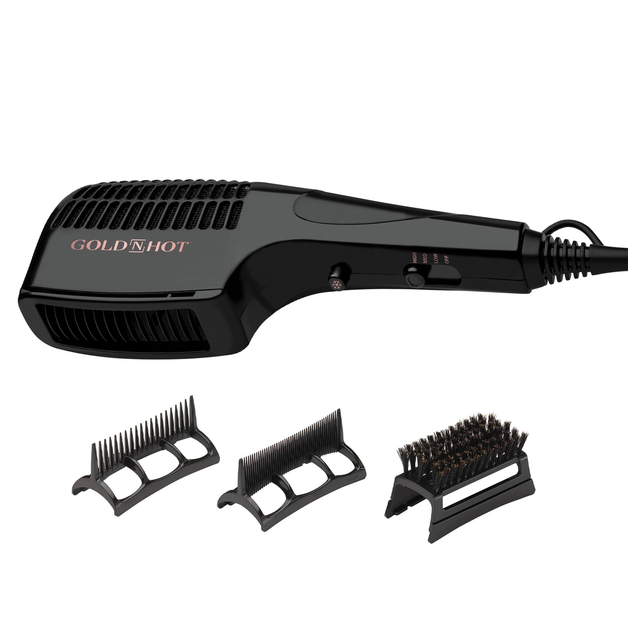 Gold N Hot 1875W Multi Use Styler Dryer Black
