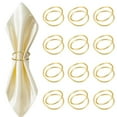 thumbnail image 1 of Gold Napkin Rings-12 PCS Metal Spiral Napkin Rings(Spiral) Napkin Holders Buckles for Family Dinner, Wedding, Party,Table Decorations, 1 of 6