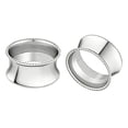 thumbnail image 1 of Gold Napkin Rings Set, Classic Metal Serviette Buckle for Dinner Table Decor, Wedding Party Banquet Dining Table Holder,4 Pcs Silver 2" X 2", 1 of 5