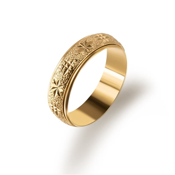Womens 925 Silver Ring with Gold Circular Texture and Narrow Face Elegant Zircon Inlay Fashion Ring Womens Jewelry Statement Ring