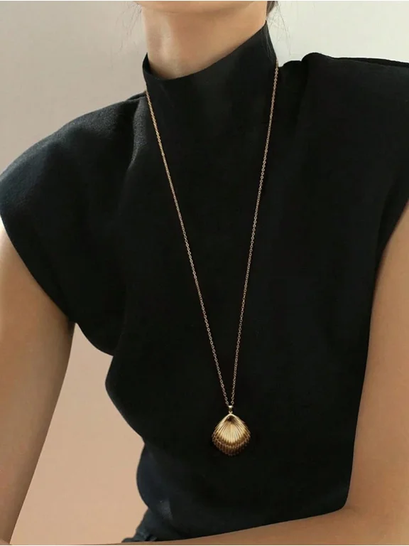Gold Necklace Stainless Steel Chain Fashion Long Necklace For Women