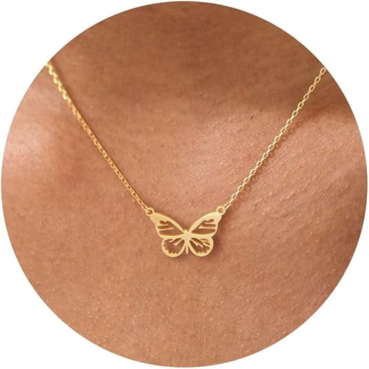 MTMY 14K Gold Plated Airplane Pendant Necklace For Women - Dainty, Delicate, 20"+2" Extender Chain