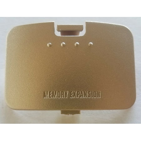 Gold Nintendo 64 Jumper Pak Lid N64 Pack Memory Expansion Cover Replacement
