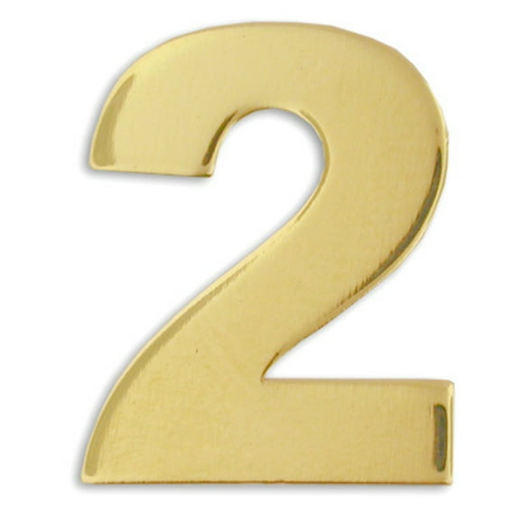 PinMart's Gold Numerical Number Two # 2 Lapel Pin