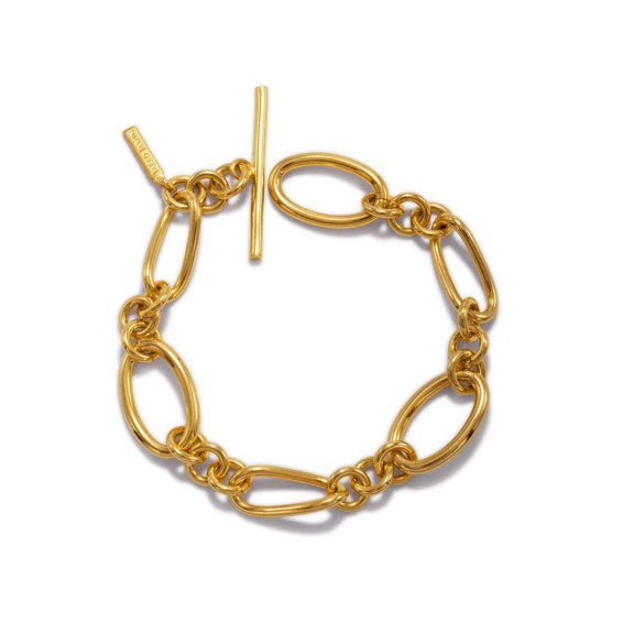 Gold Ophelia Chain Toggle Bracelet