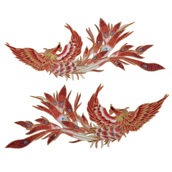 Gold Outlined Embroidery Iron On Patches For Jackets And Toted Bags