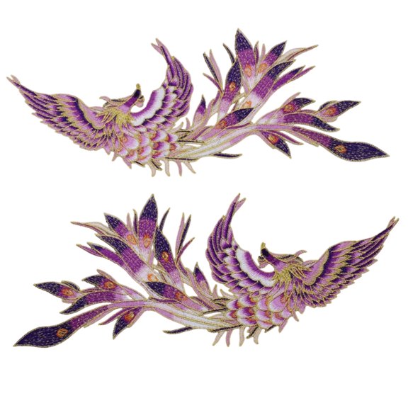 Gold Outlined Embroidery Iron On Patches For Jackets And Toted Bags