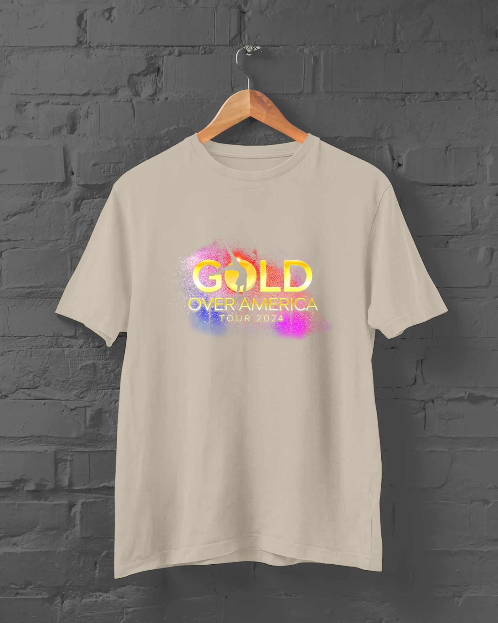 Gold Over America Tour Starring Simone Biles Tour 2024 Shirt NEW