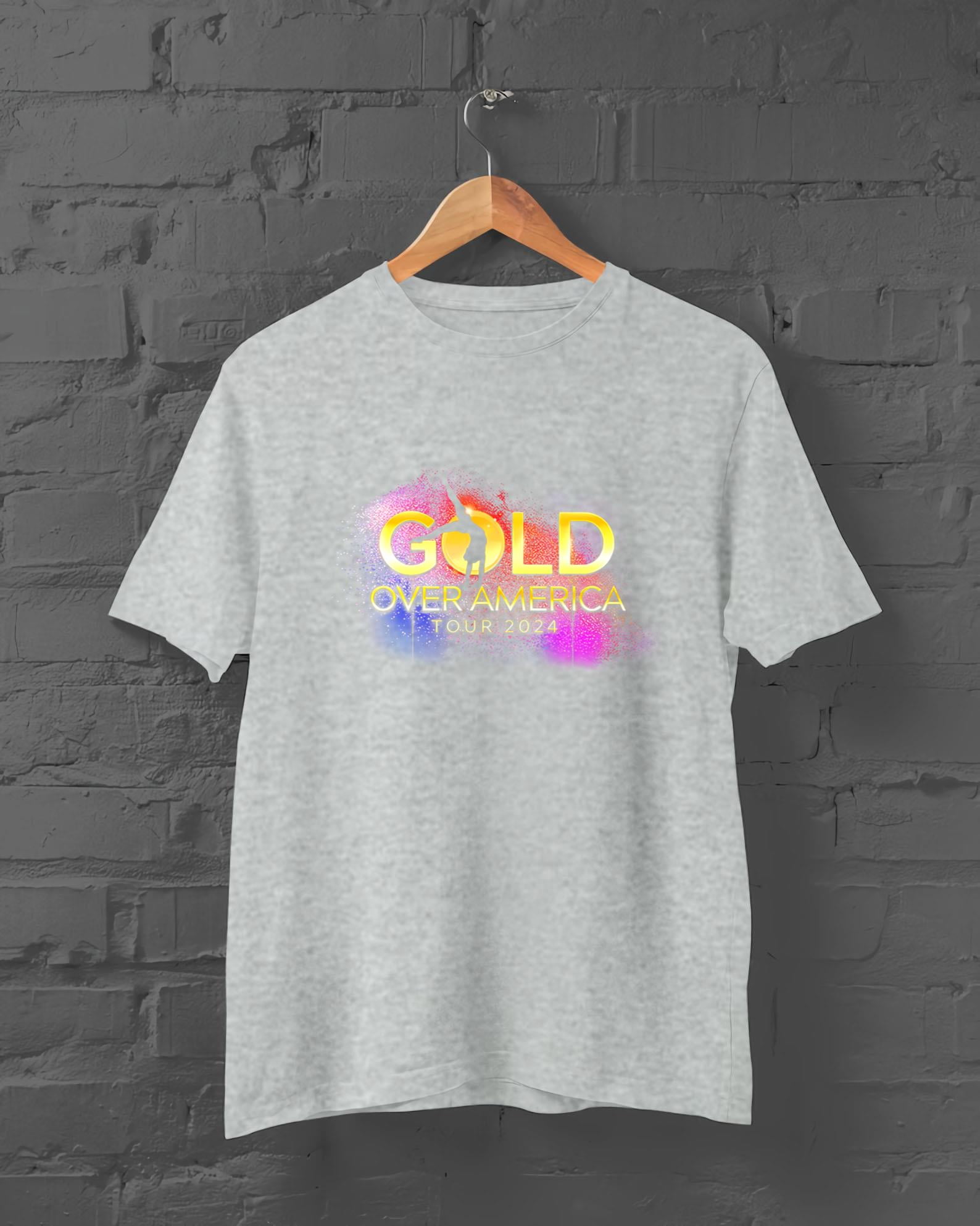 Gold Over America Tour Starring Simone Biles Tour 2024 Shirt NEW