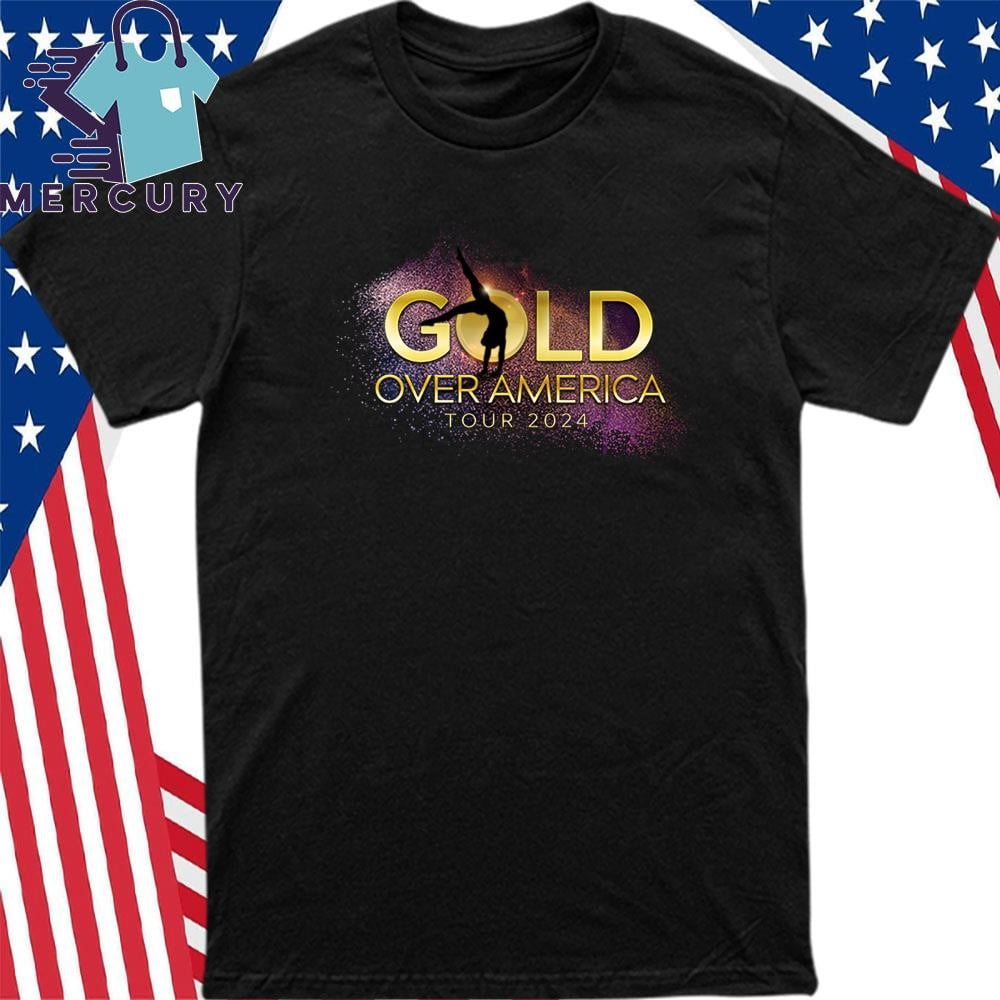 Gold Over America Tour Starring Simone Biles Tour 2024 Shirt