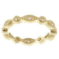 thumbnail image 1 of Gold Overlay Sterling Silver Cubic Zirconia Micro Pave Stackable Ring, 1 of 1