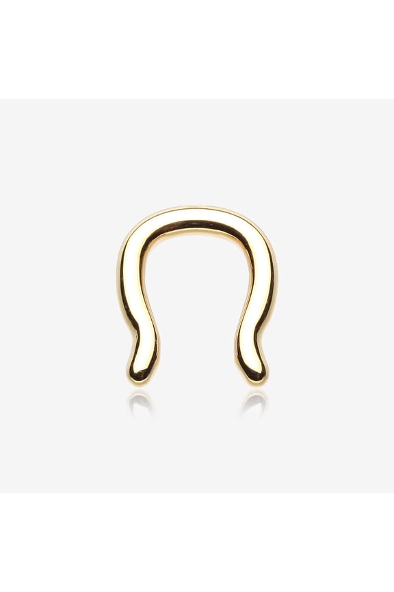 Gold PVD Steel Septum Ring