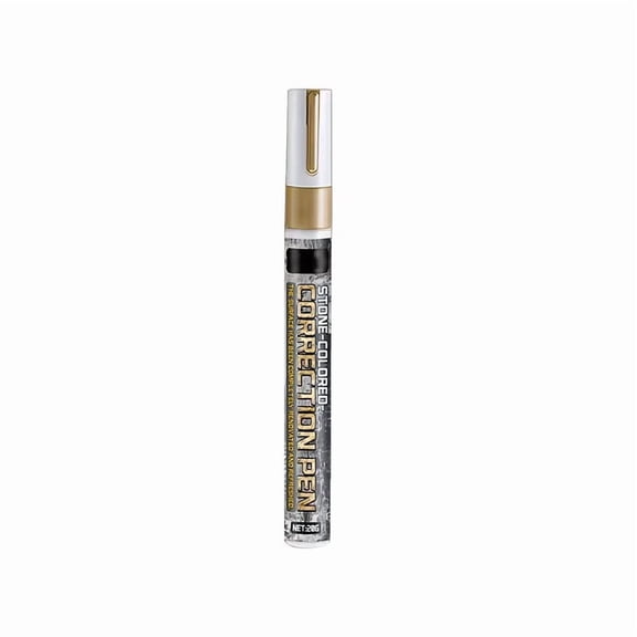 Gold Paint Marker Pen Waterproof Permanent Paint Marker For Tombstone Lettering Restoration Metal Glass Wood Plastic Fine Tip Easy Use For DIY Crafts Labeling And Outdoor Memorial Repair Projects
