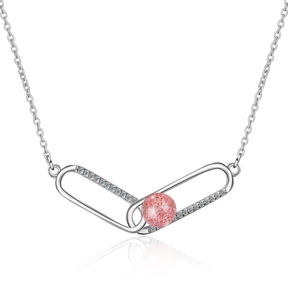 Gold Paperclip Pendant Necklace for Women Trendy 14K Gold Plated Paper Clip Necklaces Dainty Gold Chain Choker Necklace Mothers Day Gifts Trendy Stuff