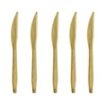 thumbnail image 1 of Gold Party decorations Accessory, 10-Piece Serrated Plastic Cutlery Set, Gold Plastic Utensils with Sturdy Build, Suitable for 2026 Graduation, Graduation Party and Upscale, 1 of 7
