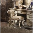 thumbnail image 1 of Gold Patina And Bone Vanity Stool, Rectangular Shape, 20" Deep X 25" Wide 28" High Taupe + Stool With Fabric Seat, Trim, H W D, 1 of 3