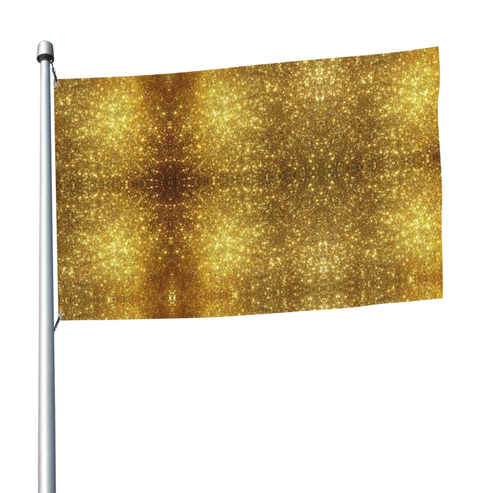 Gold Pattern Flag 5x8 Ft Print Vivid Color Outdoors Indoors Light ...