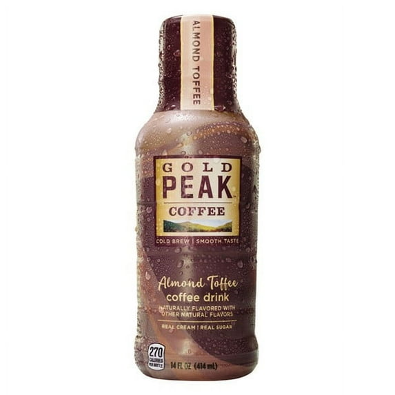 Gold Peak Coffee Drink Almond Toffee 14 Oz -Pack of 12