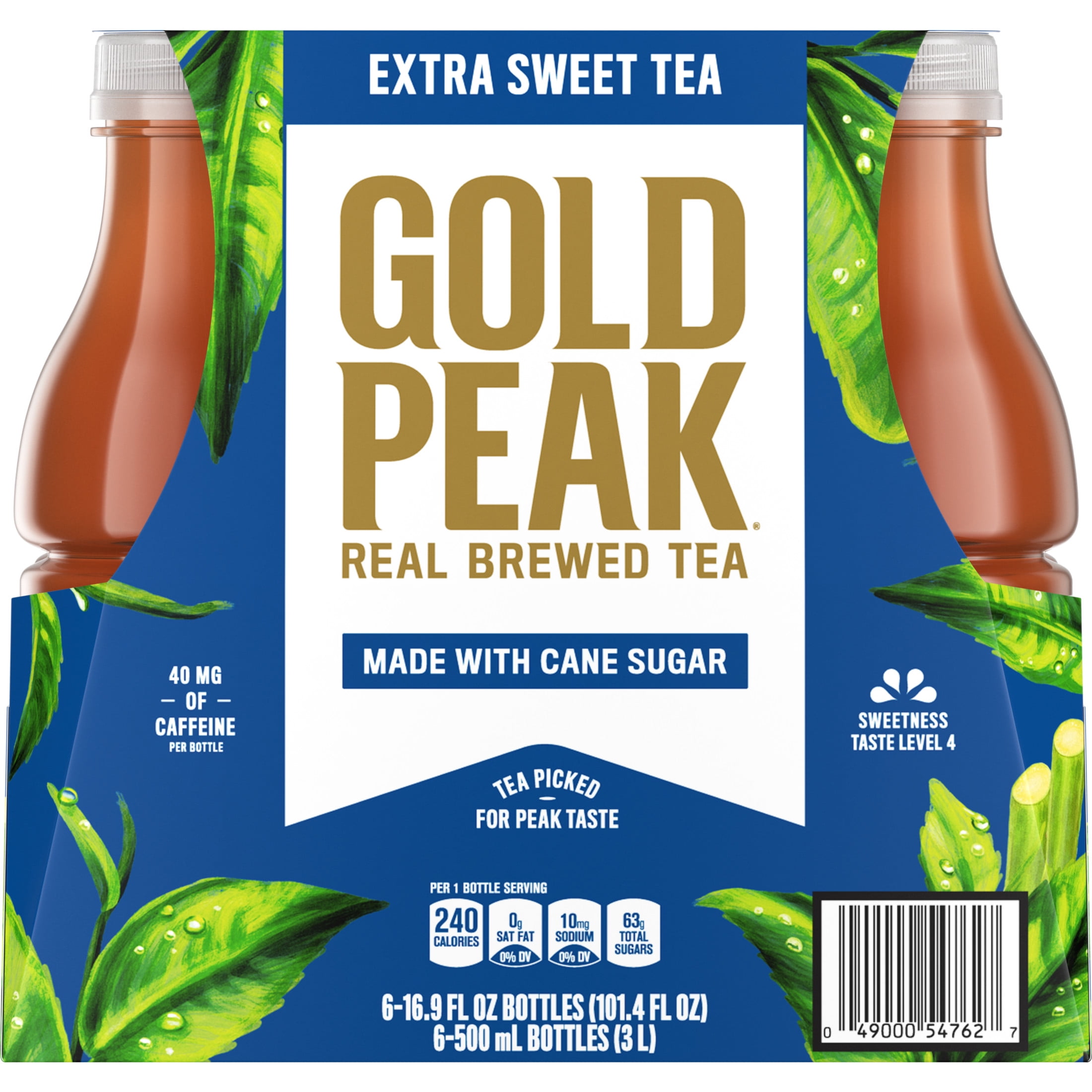 Gold Peak Extra Sweet Iced Tea Drink, 16.9 fl oz, 6 pack