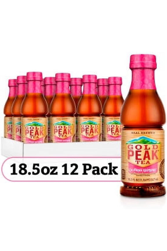 Locally Sourced California Raspberry Iced Tea, 18.5 fl oz Bottles (12 Pack)