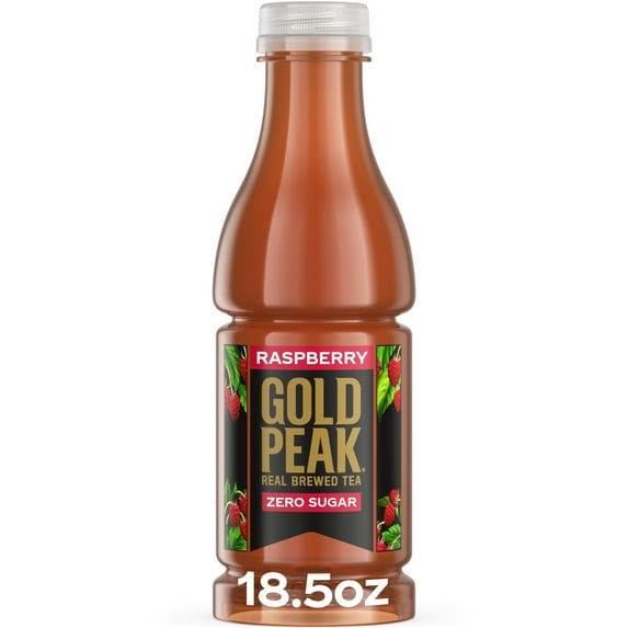 Gold Peak Raspberry Iced Tea, Zero Sugar Sweet Tea, 18.5 fl oz Bottle
