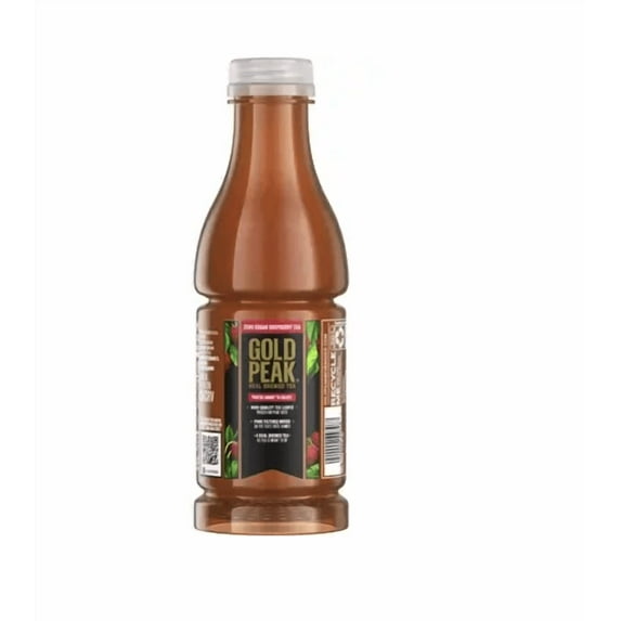 Gold Peak Zero Sugar Raspberry Sweet Tea, 18.5 Oz Bottle - 12 Pack