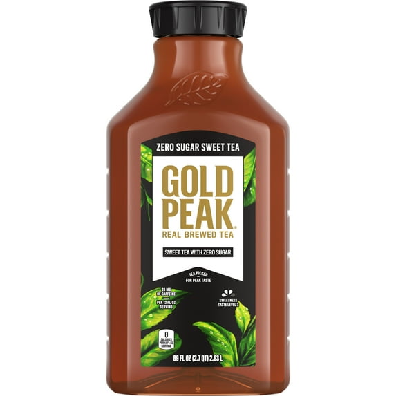 Gold Peak Iced Tea, Zero Sugar Sweet Tea, 89 fl oz Bottle