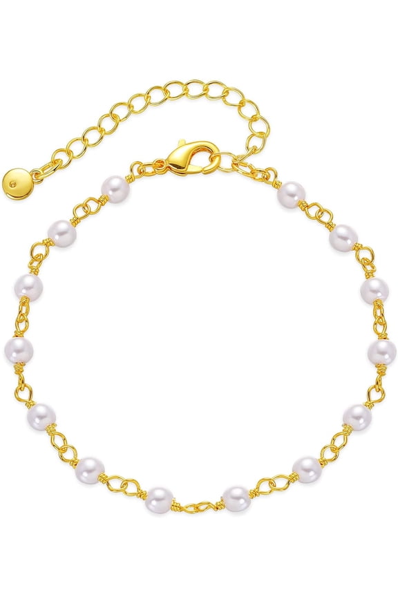 Gold Pearl Bracelets for Women Irregular Pearl Elegant Gold Bracelets Adjustable Gold Bracelets Prom Jewelry Gift