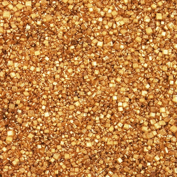 Krazy Sprinkles - Edible Gold Pearl Sugar Sand - Bold Cake Decoration, 1/2 Cup