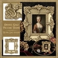 thumbnail image 1 of Gold Pearl Vintage Lace Photo Frame, Ornate Decorative Picture Frame for Tabletop Display, 4x6 Photo Size, Home Decor, 1 of 6