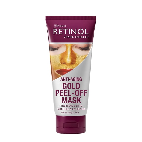 Gold Peel-Off Mask Luxurious Treatment Tightens, Lifts, Soothes & Hydrates Skin For Luminous Finish Real Gold Helps Firm & Brighten While Flower Extracts Nourish & Restore Youthful Texture