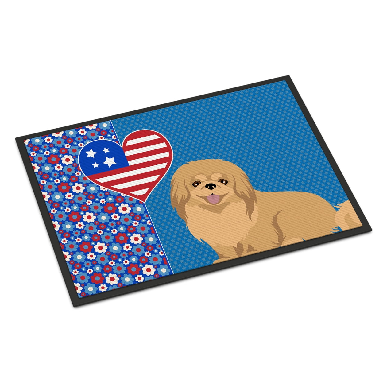 Gold Pekingese Indoor or Outdoor Mat 24x36 36 in x 24 in