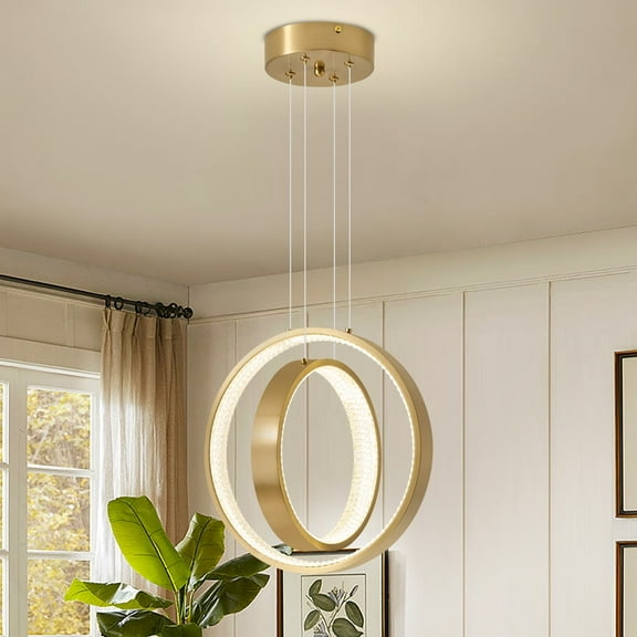 Gold Pendant Ceiling Lamp Modern LED Light